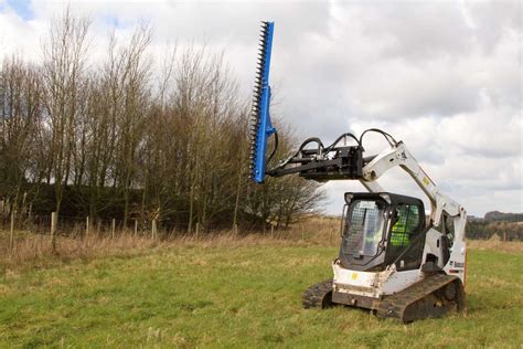 skid steer loader hedge trimmer|skid steer sickle bar attachment.